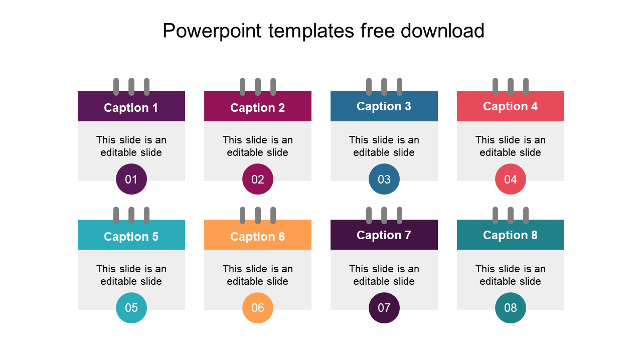 Free - Inventive PowerPoint Templates Presentation with Eight Nodes